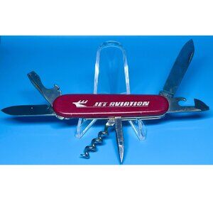 Rare Vintage JET AVIATION General Dynamics Original Logo Victorinox Swiss Knife